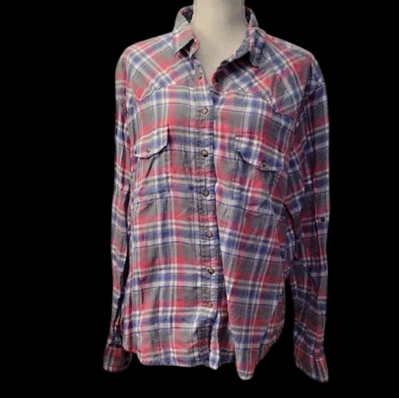 Jachs Girlfriend Bea Plaid Button-Up Shirt - Picture 1 of 5
